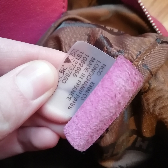 ** SOLD ** ๐ LONGCHAMP Le Pliage Cuir in Pink, size Small - Picture 13 of 13